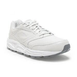 Brooks Addiction Walker Womens 8.5 White Leather Walking Shoes 120032-111
